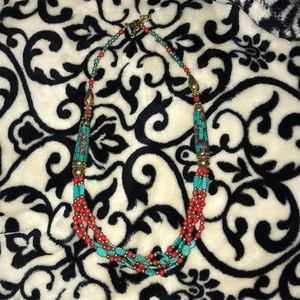 Red & Turquoise Necklace